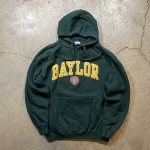 Baylor Football Green Pullover Hoodie Size M